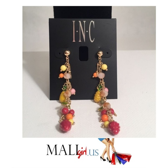 INC International Concepts Jewelry - Boho Pineapple Fruit Tassel Dangle Drop Earrings